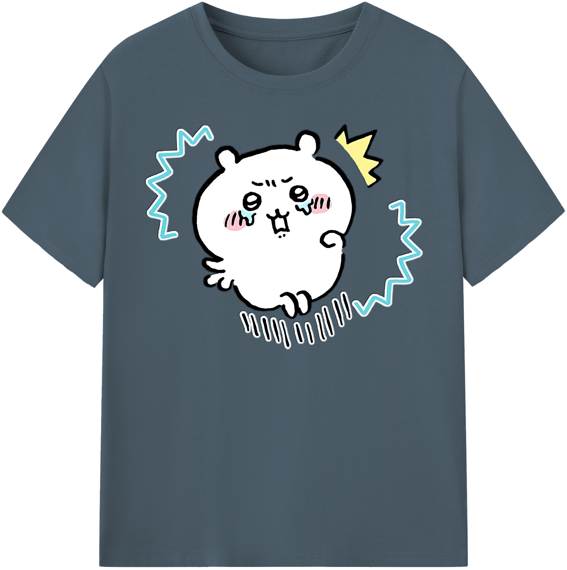 （画像用） ちいかわ ちいかわ Chii-kawa chiikawa 綿100％半袖Tシャツ（フロントプリント）